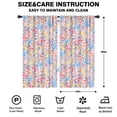 thumbnail image 2 of Blackout Kids Curtains,Boho Bohemia Pioneer Flower Childrens Insulated Curtains Set Of 2,Bedroom Essentials,Toddler Room Decor 42"x84"(106x213cm), 2 of 4
