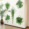 Clearance! Feinib Wall Sticker 3D Green Grid Wall Sticker Removable Diy Tropical Leaf Wallpaper
