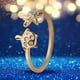 thumbnail image 2 of Fiudx Liquidación De Joyas tortuga Feminidad Bosque Pequeño Circón Con Incrustaciones Frescas Lindo, 2 of 7
