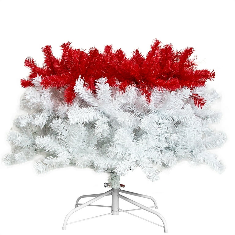 Christmas Tree,6FT Hinged Fraser Fir Artificial Fir Bent Top