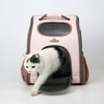 thumbnail image 3 of DOLITY Ventilated Pet Dog Carrier Backpack Handbag Cage Waterproof Portable Shoulders pink, 3 of 9