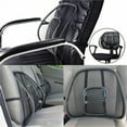 thumbnail image 4 of Black Lumbar Mesh Back Brace Support Office Home Car Seat Chair Ventilate Cool Cushion Pad with Massage | Breathable, Massage Beads for Ultimate Comfort (1 Piece), 4 of 7