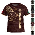 thumbnail image 2 of 2026 New Mexico Soccer Jersey Kids, Mexican Jersey Soccer T-Shirt, Mexico National Team Pattern Crew Neck Short Sleeve Athletic Casual Football Top for Kids, 2 of 9