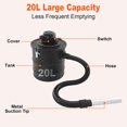 thumbnail image 6 of Ash Vacuum for Pellet Stoves & Fireplaces - 1200W Powerful Ash Vacuum Cleaner with Washable Filter, 18KPa Suction for Wood Stove, BBQ & Cold Ashes, 6 of 7