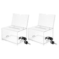 thumbnail image 1 of HEATSHAKING 2Pcs Acrylic Ballot Box Decorative Suggestion Boxes For Business Occasions, 1 of 8