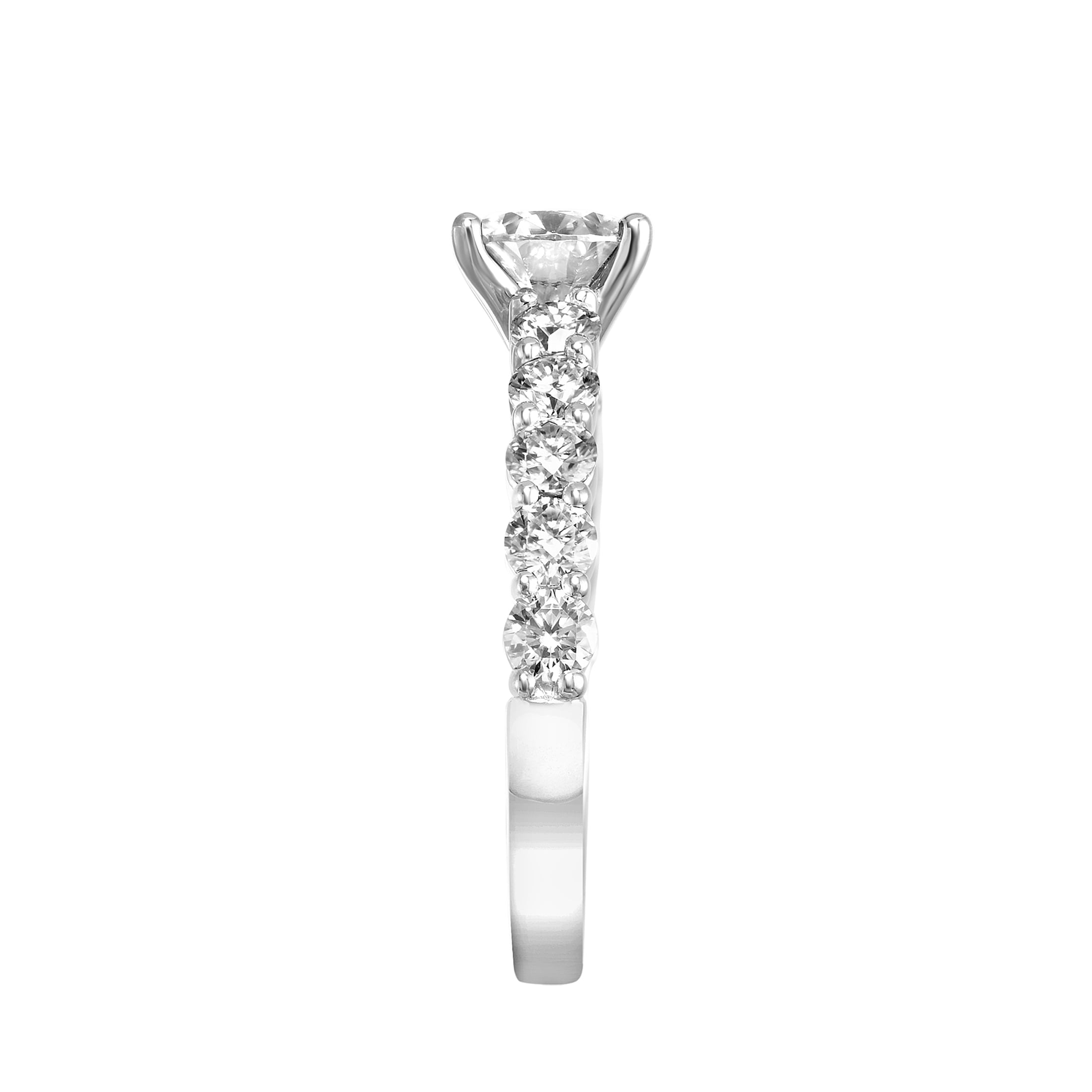 2 Carat T.G.W. Moissanite Sterling Silver Women's Engagement Ring