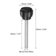 thumbnail image 2 of Uxcell 20 Packs M4 x 40mm Male Thread 14mm Head Knurled Knobs Thumb Screws Clamping Knobs, 2 of 5