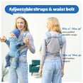 thumbnail image 5 of Lvelia Baby Carrier Newborn to Toddler,4-in-1 Easy to Wear Ergonomic Adjustable Lightweight Infant Carrier,Newborn Baby Carrier for 8-32 lbs,Blue, 5 of 7