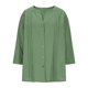 thumbnail image 5 of TaTaai Women’s V Neck Button Front 3/4 Sleeve T Shirts Casual Loose Blouses Pleated Solid Color Linen Blend Polyester Tops Spring Summer Daily Tees Gift, 5 of 9