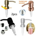 thumbnail image 3 of Yannee 2 Pcs Retro Metal Dispenser,Stainless Steel Soap and Lotion Dispenser Pumps,Replacement Bottles Bird Head Pumps,Gold, 3 of 4