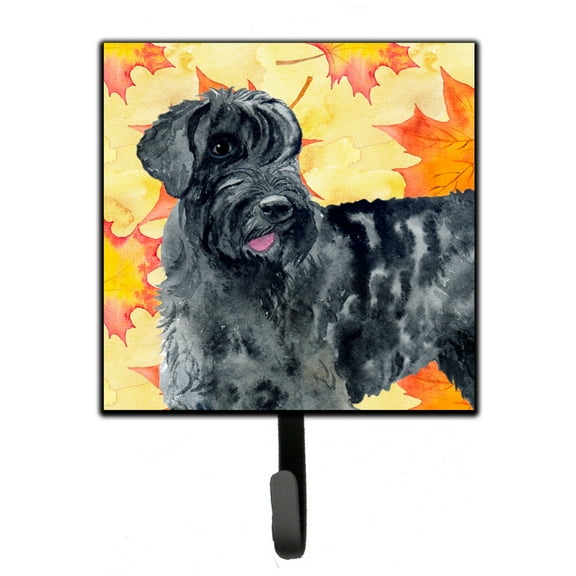 Giant Schnauzer Fall Leash or Key Holder Yellow