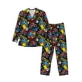 thumbnail image 1 of Fotbe Monster Car Pijama de Hombre con Estampado de Manga Larga, Conjunto de 2 Piezas, Ropa de Dormir Suave y Cómoda con Bolsillos-X-Large, 1 of 7