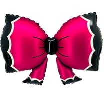 36 inch Cutie Pink Bowtie Foil Mylar Balloon - Party Supplies Decorations