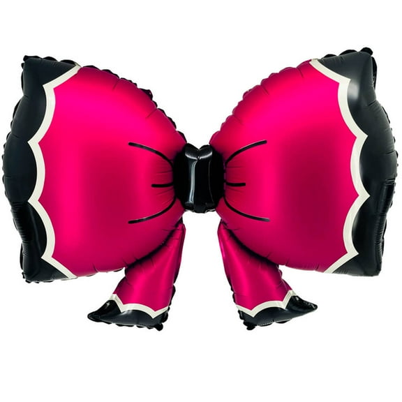 36 inch Cutie Pink Bowtie Foil Mylar Balloon - Party Supplies Decorations