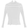 thumbnail image 4 of EDFBUYKRS Blouses for Women Square Neck Long Sleeve Shirts Dressy Casual Tunic Tops S, 4 of 4