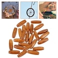 thumbnail image 4 of Oval Bead Jewelry Making Diy Enthusiasts 50Pcs Brown Wood, 4 of 9