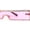 Pink, variant on Luxury Heavy Rhinestone Rim Trim Thin Shield Rimless Cyclops Sunglasses Pink