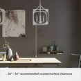 thumbnail image 6 of Hunter - Highland Hill 4-light Distressed White, Medium Size Pendant Light, Dimmable, Formal Style, Lantern Shaped, for Bedrooms, Dining, Living Rooms - 19286, 6 of 8