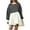 Gray, variant on Aloohaidyvio formal dresses for women,Womens Over Sized Sweatshirt Long Sleeve Dress Round-Neck Ladies Patchwork Mini Dresses