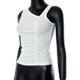 thumbnail image 5 of Chaleco Traje diario de color sólido con cuello en V y corte entallado plisado con top básico para mujer (blanco S) Cgtredaw Blanco T S para Mujer, 5 of 9