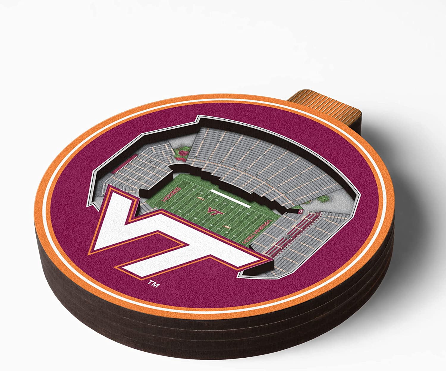 YouTheFan NCAA Virginia Tech Hokies 3D StadiumView Ornament