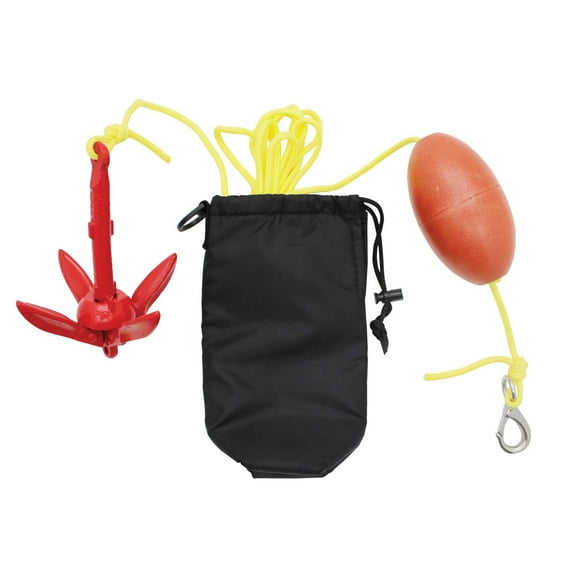 Extreme Max 3006.6782 BoatTector Complete Grapnel Anchor Kit for Paddleboard, SUP, Small Kayaks, Inflatables, and Other Lightweight Water Toys - 1.5 lbs.