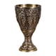 thumbnail image 1 of Copa medieval vintage, cristalería ceremonial, aniversario, elegante diseño tallado Bronce, 1 of 9