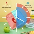 thumbnail image 4 of Floral Corduroy Lunch Bag Printed Food Handbags Portable Thermal Lunch Box Bag Waterproof Office Cooler Ice Insulated Case, 4 of 8