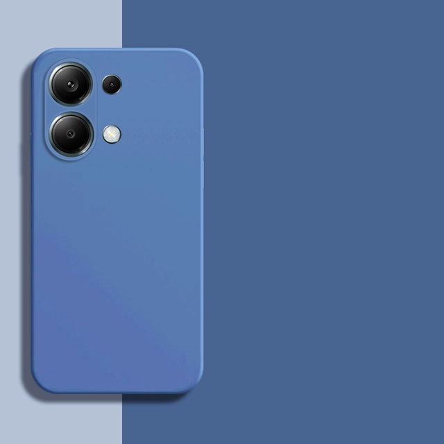 For Xiaomi Poco M6 Pro 4G Case Poco M6 Pro F6 Cover Soft Liquid Silicone Bumper Protective Phone Cases For Xiaomi Poco M6 Pro Blue For Poco F6 Pro