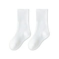 thumbnail image 3 of NOKIO 6PCS Women'S Casual Mid-Calf Socks Ladies Comfortable Crew Socks Autumn And Winter White Student Socks Cotton Medium Tube Socks Solid Color Socks, 3 of 7