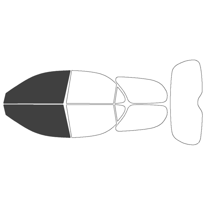 Haiy Co - PreCut 2Ply 20% Window Tint Film Kit For 1996-2000 Hyundai Elantra Wagon -Front Windows