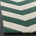 thumbnail image 3 of SAFAVIEH Chatham Jake Zigzag Stripes Wool Area Rug, Teal/Ivory, 6' x 9', 3 of 6