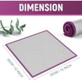 thumbnail image 2 of 6 Pcs Polishing Microfiber Cleaning Cloth Topboutique Streak Free Cleaning Towel Glass Cleaning Rags Gentle Towels for Car Windows Mirrors, Purple Gray, 12" x 12", 2 of 6