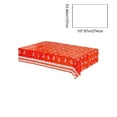 thumbnail image 3 of Anhility Christmas Tablecloth Xmas Table Cover Winter Snowflake Tablecloth Plastic Reindeer Table Cloths Christmas Tree Party Decorations Xmas Party Holiday Birthday Supplies 107.87x53.94in, 3 of 6