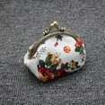 thumbnail image 2 of Wallet,Lady Vintage Flower Mini Coin Purse Wallet Clutch bag (White), 2 of 6