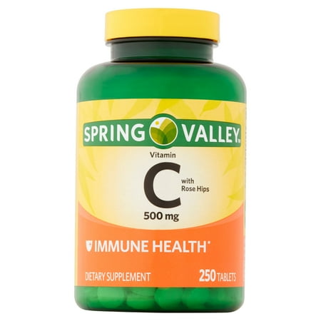Spring Valley Vitamin C Tablets, 500 mg, 250 Ct