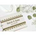 thumbnail image 5 of Darling Souvenir Personalized Engraved Laser Cut Wedding Guest Book Wooden Cover Sign-in Book Registry Guestbook Scrapbook-D5, 5 of 7