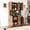 Walnut, variant on White Wardrobe with Open Shelf/Bedroom Organization/Good Quality MDF Material