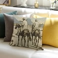 thumbnail image 3 of BANET Throw Pillow Cushion Cover, Country Theme Hand Drawn Illustration of American Wild West Desert with , Decorative Square Accent Pillow Case 18x18in, 3 of 5