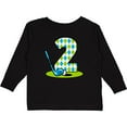 thumbnail image 3 of Inktastic Argyle Golf 2nd Birthday Boys Long Sleeve Toddler T-Shirt, 3 of 5