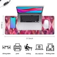 thumbnail image 4 of Rectangle Boho Style Mandala Mouse Mat, Gothic Cool Mousepad with Design, Large Non-Slip Rubber Gaming Mouse Pad with Stitched Edges, Office Mouse Pad for Women Men Kids, 31.5x11.8in, 4 of 7