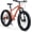 Black+Orange, variant on 24 inch Fat Tire Mountain Bike, Outdoor Cycling Bike with 7-Speed for Boys Girls, High Carbon Steel Frame, Dual Disc Brake, Wide Tires, Suspension Fork, Anti-Slip Bikes, Blue