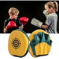 thumbnail image 6 of ABPETE Boxing Pads Mini Focus Mitts,PU Leather Boxing Curved Focus Punching Mitts Kids Mini Boxing Gloves Pads Boxing Target Pads for Kickboxing, MMA, Muay Thai, Punching Target, Martial Arts, 6 of 17
