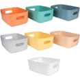 thumbnail image 5 of Casewin Storage Boxes | White Rectangular Kitchen Organiser Storage Box | Set of 4 Strong, Durable, Stylish , Home & Kitchen, Garage Organisation Cupboard Storage Baskets, 5 of 7