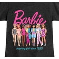 thumbnail image 3 of Barbie - Barbie Inspiring Girls Since 1959 - Girls Fitted Short Sleeve Graphic T-Shirt, 3 of 5