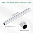 thumbnail image 3 of Tubo redondo de aluminio 6063 de 250 mm, 22 mm ID 25 mm OD, 1 paquete de tubos de aluminio sin costura para manualidades DIY [0.87x0.98x9.8IN], 3 of 7
