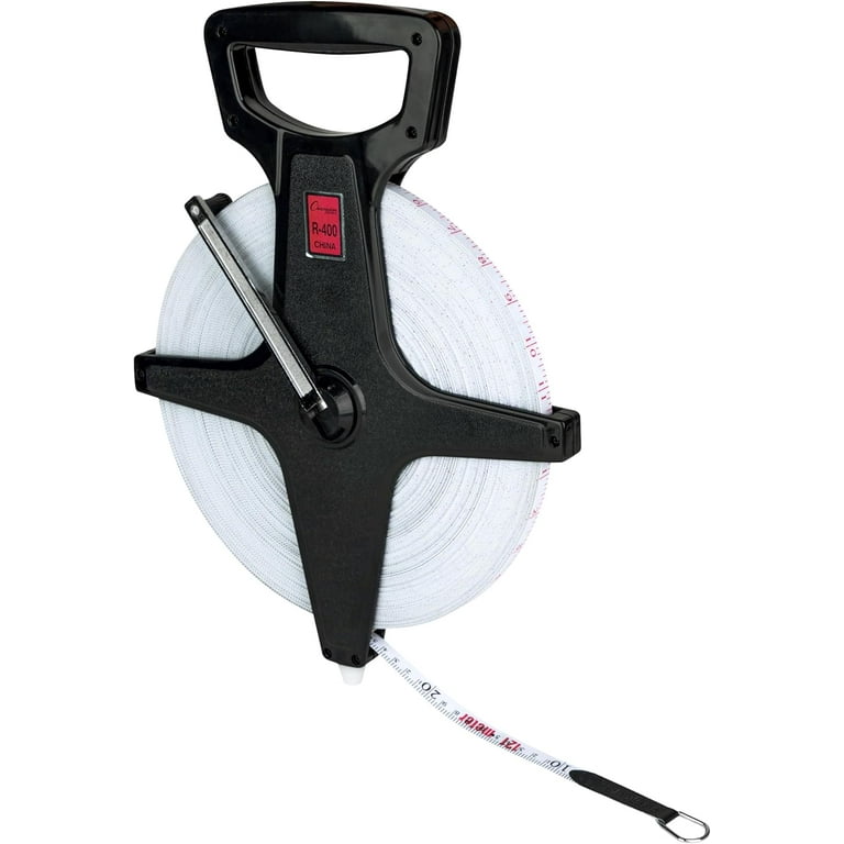 Champion Sports Open Reel Measure Tape, 400 ft, 120 Meters, with
