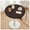 Brown, variant on PU Leather Round Tablecloth, With Elastic Edge, Oilproof, Waterproof, Stain-Resistant, Wipeable, Kitchen Table Cover For Restaurant, Dining Room, Party