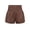 Brown, variant on Bmisegm Athletic Shorts for Women Solid Color Quick Dry Workout Elastic Athletic Yoga High Waist Womens Shorts Yellow XL