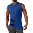 thumbnail image 3 of BiZtdJrK Mens Hawaiian Tank Tops Summer Casual Sleeveless Beach T-Shirt Cotton Gym Muscle Cut Off Tee Shirt Blue XXXXL, 3 of 7